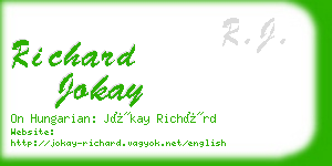 richard jokay business card